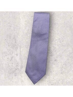 KITON 7fold Silk Tie ITALY XL Solid Purple W:3.4" EUC